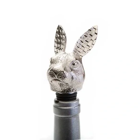Mackenzie Childs Rabbit Bottle Stopper - Picture 1 of 4